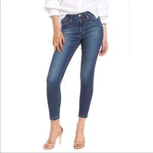 Articles of Society - High waist cropped jean with raw hem